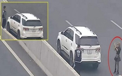 Dừng xe trên cao tốc để chụp ảnh, nữ tài xế bị phạt 7 triệu đồng