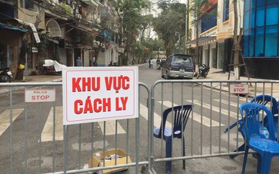 Phố Trúc Bạch nơi có ca COVID-19 thứ 17 cách ly nghiêm ngặt