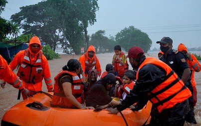 Mưa lớn ở Ấn Độ gây lũ lụt, lở đất, ít nhất 125 người thiệt mạng