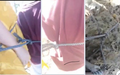 Cha ruột trói 3 con vào tảng đá bên suối, quay video để ép vợ gửi tiền
