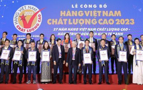 519 doanh nghiệp được trao chứng nhận hàng Việt Nam chất lượng cao 2023