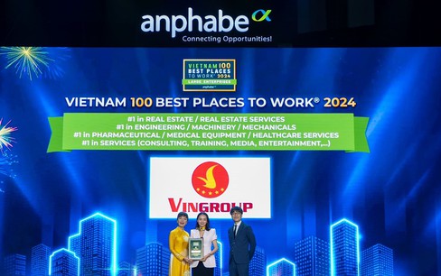 Vingroup thuộc top 10 nơi làm việc tốt nhất Việt Nam năm 2024