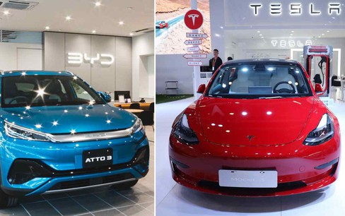 Tesla vượt BYD về doanh số xe điện toàn cầu trong quý 1/2024