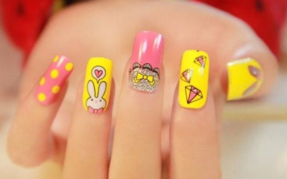 Gợi ý mẫu nail vui nhộn giúp nàng thêm xinh trong ngày Valentine