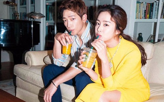 Trọn bộ ảnh cưới lãng mạn và đơn giản của Kim Tae Hee và Bi Rain