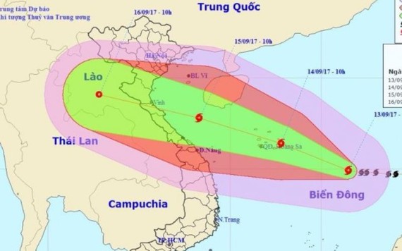 Khẩn, bão cấp 15 cực nguy hiểm vào biển Đông