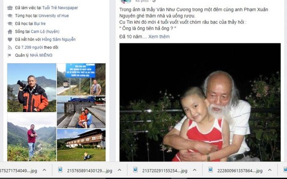 Cộng đồng mạng thương tiếc nhà giáo Văn Như Cương