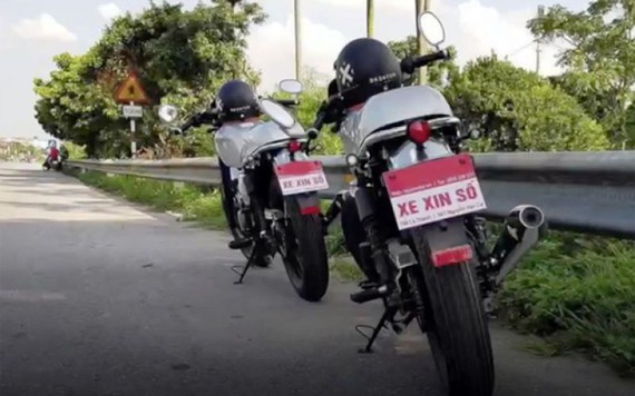 Xe máy không đeo biển số ra đường bị phạt như thế nào?