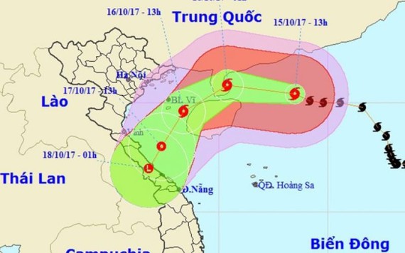 Bão số 11 mạnh lên cấp 16, đường đi phức tạp