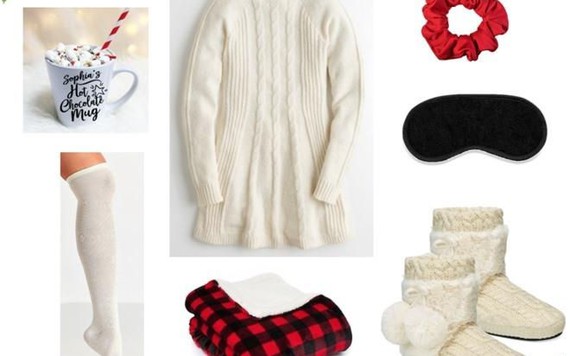 Mix đồ với váy sweater trắng cực đơn giản, tự tin xuống phố đón giáng sinh!