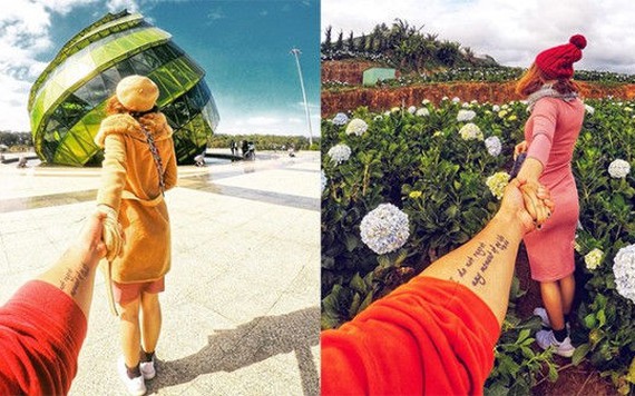 Bộ ảnh siêu nhắng nhít của cặp đôi ở Đà Lạt gợi nhớ trào lưu ‘nắm tay em đi khắp thế gian’