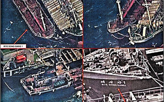 Mỹ phát hiện tàu Trung Quốc chuyển dầu cho tàu Triều Tiên