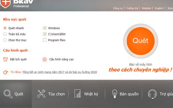 Bkav 2018 được tích hợp tính năng loại bỏ mã độc đào tiền ảo