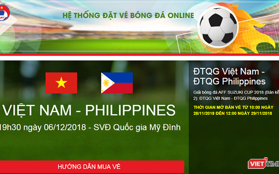 Bưu điện tung dịch vụ chuyển phát vé trận Việt Nam - Philippines