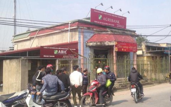 Dùng dao quắm cướp ngân hàng Agribank ở Thái Bình