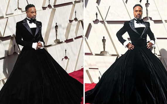 Nam tài tử mặc tuxedo kết hợp váy gây bão tại Oscar 2019