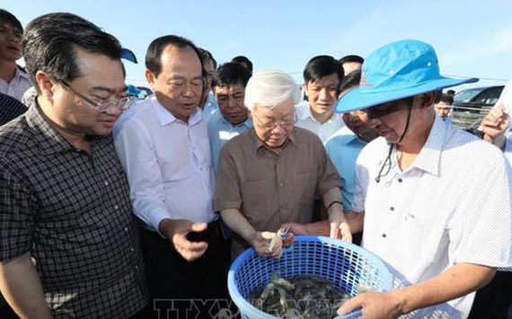 Tổng bí thư, Chủ tịch nước Nguyễn Phú Trọng làm việc với cán bộ chủ chốt tỉnh Kiên Giang