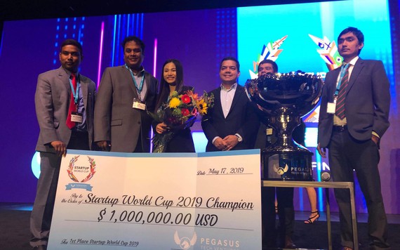 Doanh nghiệp Việt trở thành quán quân startup World Cup với giải thưởng 1 triệu USD