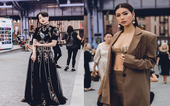 Minh Tú-Hồng Xuân đại náo New York Fashion Week bởi gu thời trang quyến rũ