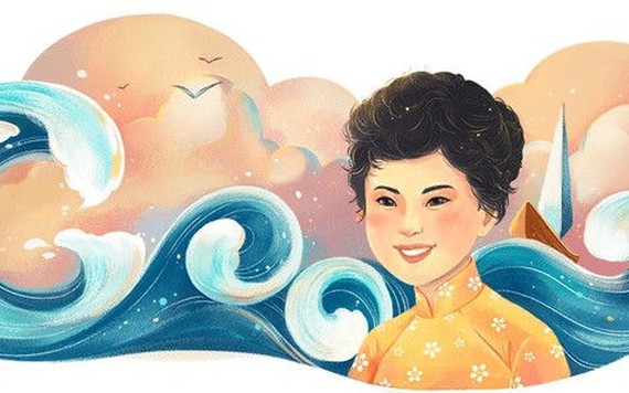 Bộ đôi họa sĩ trẻ đứng sau bức vẽ Xuân Quỳnh trên trang chủ Google