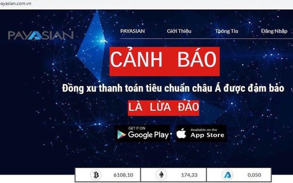 Bộ Công an cảnh báo ví thanh toán điện tử PayAsian lừa đảo