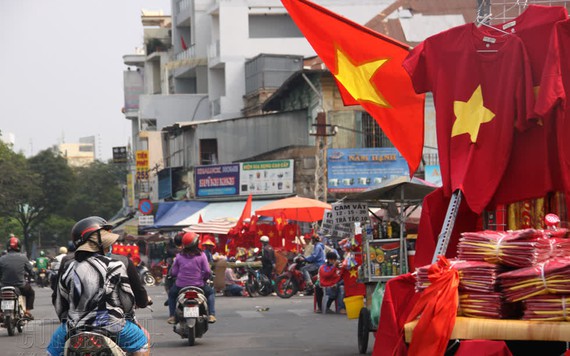 Không khí đường phố Sài Gòn trước giờ tuyển U22 Việt Nam vào trận chung kết