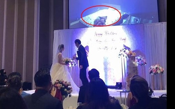 Chú rể tung clip nóng của cô dâu và anh rể giữa hôn lễ của chính mình