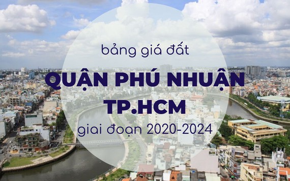 Bảng giá đất quận Phú Nhuận giai đoạn 2020-2024: Đường Nguyễn Văn Trỗi cao nhất