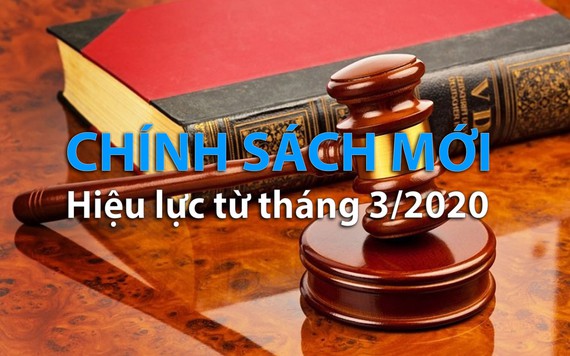 8 chính sách mới nổi bật có hiệu lực trong tháng 3/2020