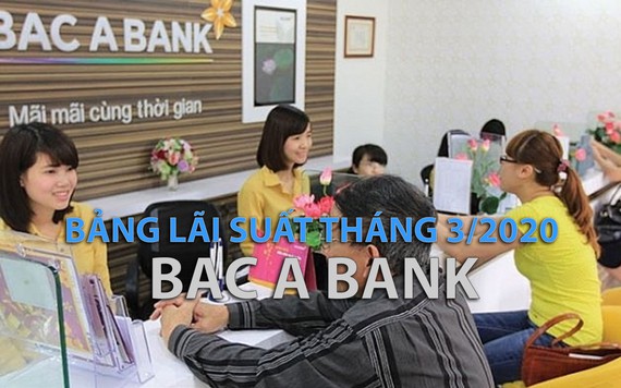 Lãi suất Bac A Bank tháng 3/2020: Cao nhất 7,9 %/năm