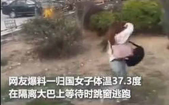 Một du học sinh nữ nhảy khỏi xe để trốn cách ly gây tranh cãi dữ dội