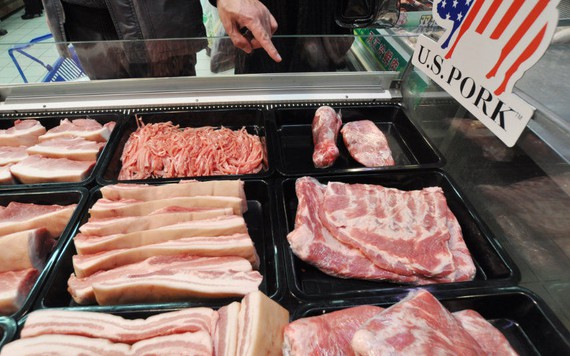 Việt Nam nhập khẩu hơn 46.000 tấn thịt lợn từ đầu năm