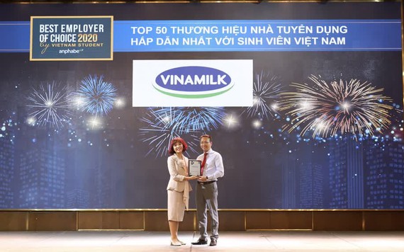 Vinamilk được các bạn trẻ bình chọn là thương hiệu nhà tuyển dụng hấp dẫn nhất Việt Nam