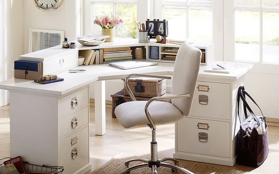 20 lý do màu trắng là màu hoàn hảo cho phòng làm việc tại nhà