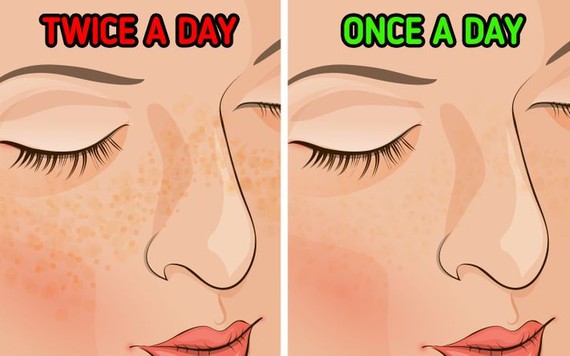 5 lợi ích bất ngờ nếu bạn chỉ rửa mặt một lần mỗi ngày