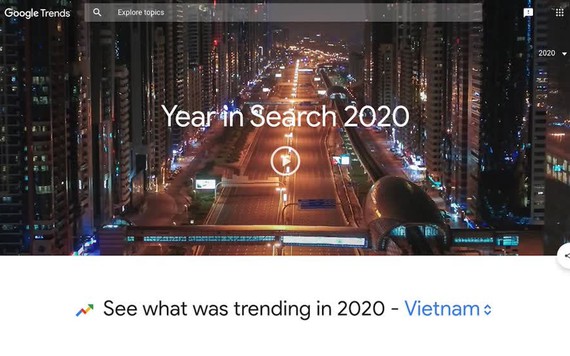 Người Việt tìm kiếm nội dung gì nhiều nhất trên Google năm 2020?