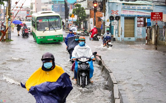 Nhiều nơi ở TP.HCM có nguy cơ ngập trong 4 ngày tới