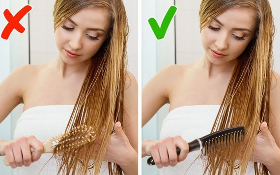 7 sai lầm khi chải tóc có thể làm hỏng mái tóc của bạn