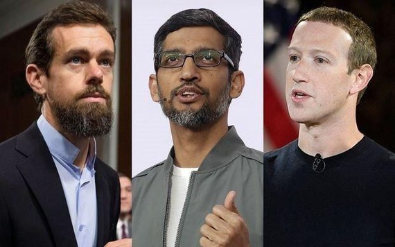 CEO Facebook, Google và Twitter tiếp tục ra điều trần trước Quốc hội Mỹ vào tháng 3