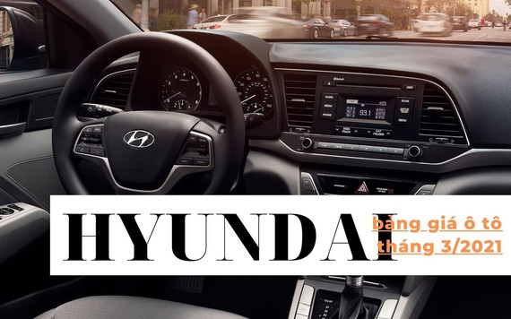 Bảng giá ô tô Hyundai tháng 3/2021