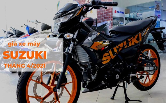 Giá xe máy Suzuki tháng 4/2021: Raider FI giữ giá 48,9 triệu đồng
