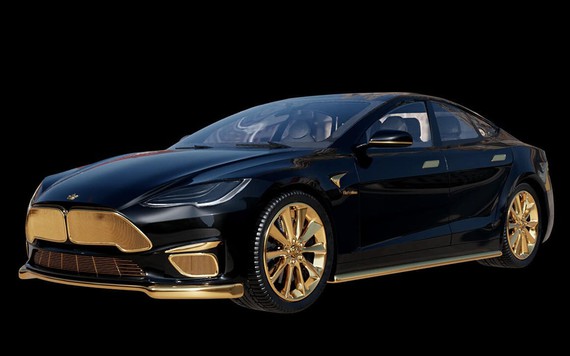 Tesla Model S phiên bản mạ vàng có giá ngang siêu xe