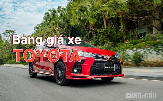 Bảng giá ô tô Toyota năm 2021 cập nhật mới nhất