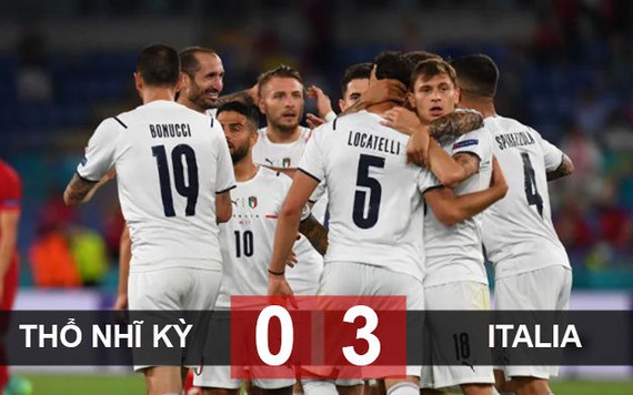 Kết quả Thổ Nhĩ Kỳ 0 - 3 Italia: Immobile nổ súng giành 3 điểm cho Thiên thanh