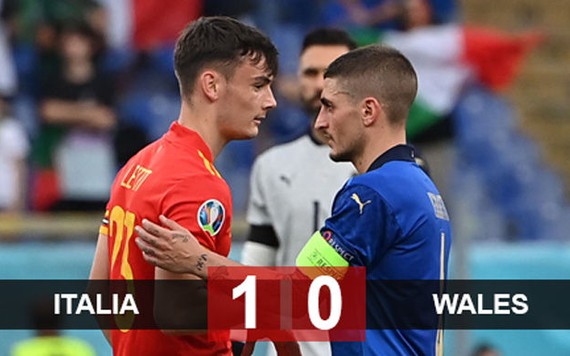 Thắng nhẹ nhàng, Italia dắt tay Wales vào vòng 1/8