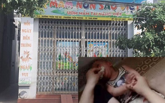 Điều tra clip bé trai 11 tháng tuổi bị cô giáo mầm non nhét giẻ vào miệng