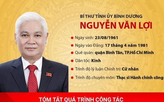 Chân dung tân Bí thư Tỉnh ủy Bình Dương Nguyễn Văn Lợi