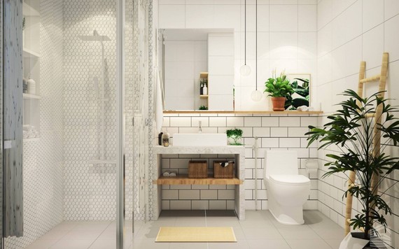 7 mẹo thiết kế để nhà tắm trở nên thoáng rộng