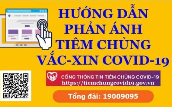 Hướng dẫn gửi yêu cầu phản ánh thông tin tiêm chủng vaccine phòng COVID-19
