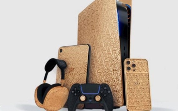 BST thiết bị Apple và PS5 bằng vàng nguyên khối dành cho người chơi siêu giàu